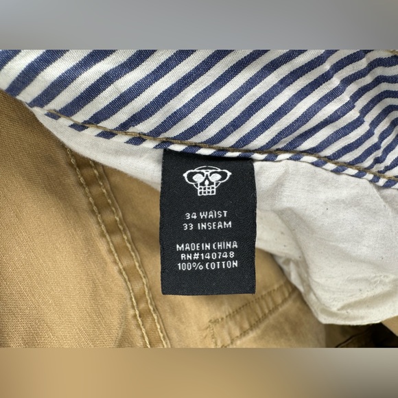 Mostly heard Rarely Seen Chino Khakis Distressed Pants 34x33 (X-1) - Picture 12 of 12